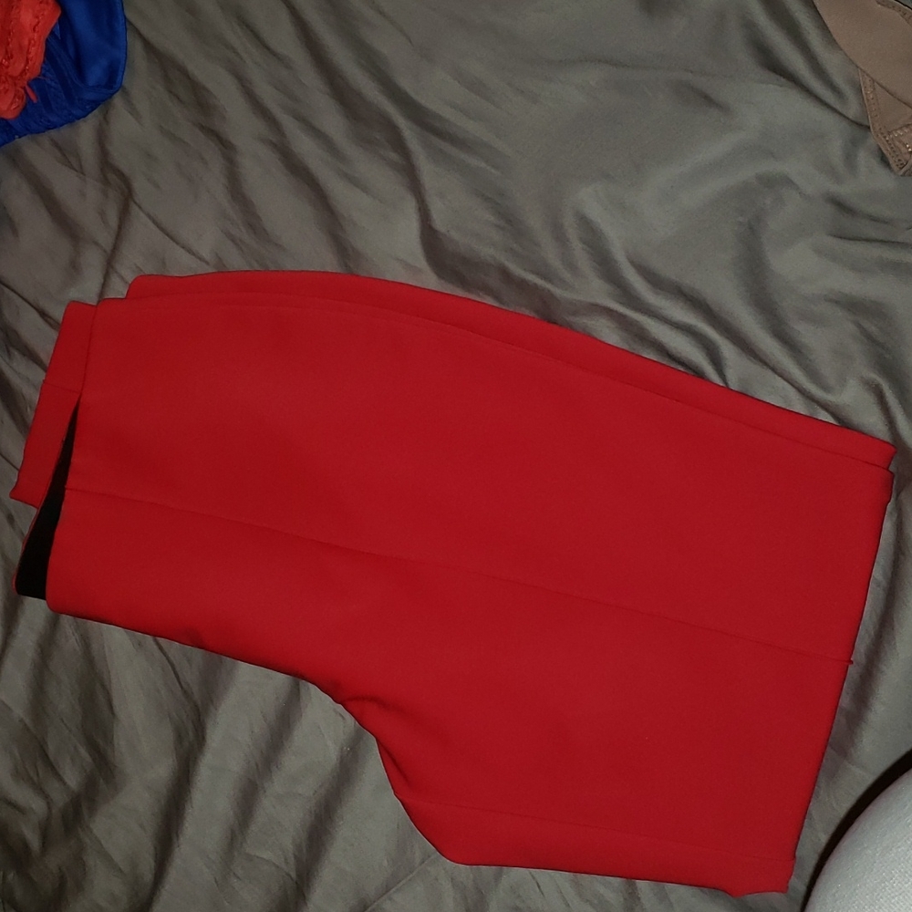 Express women's red leggings